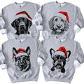 Ash Grey "Santa Paws" Dog Christmas Crewneck