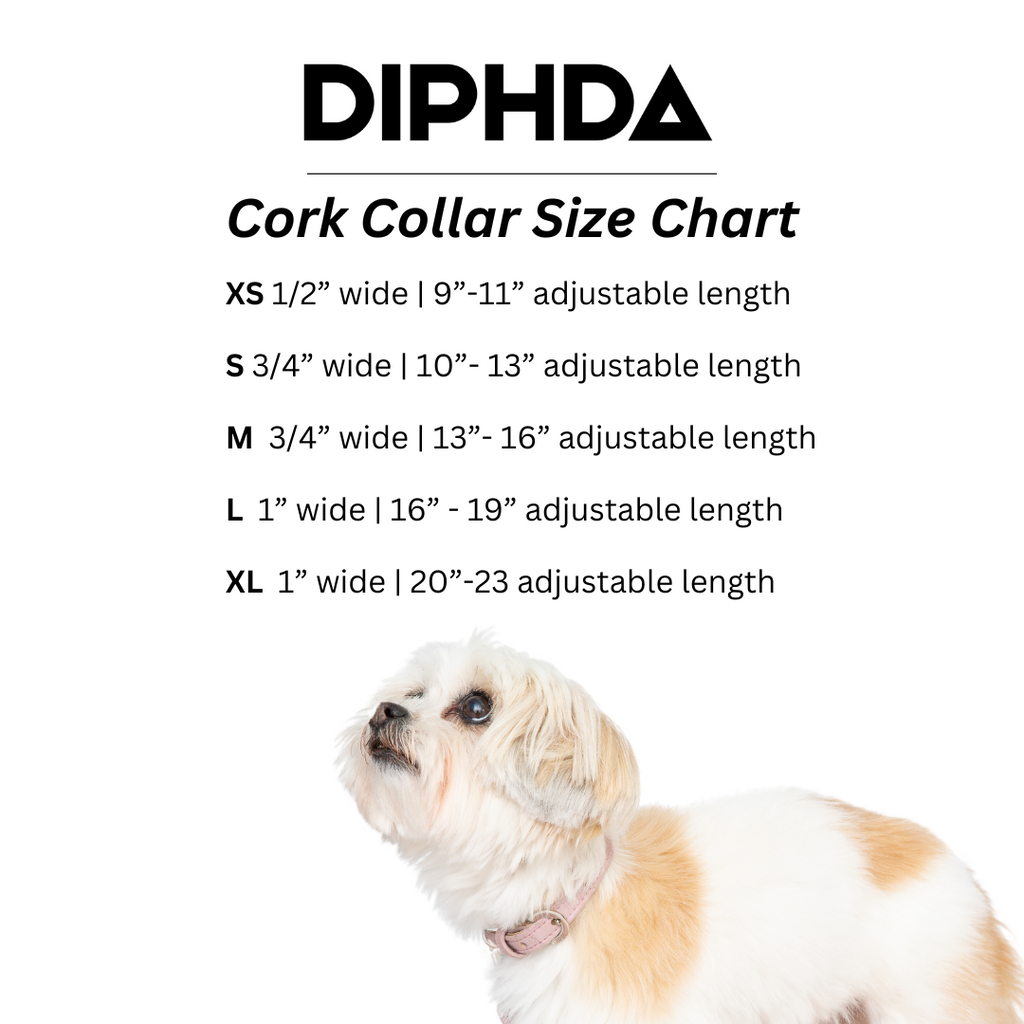 Diphda Honey Yellow Cork Leather Collar