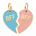 BFF Pet ID Tags Pink and Blue