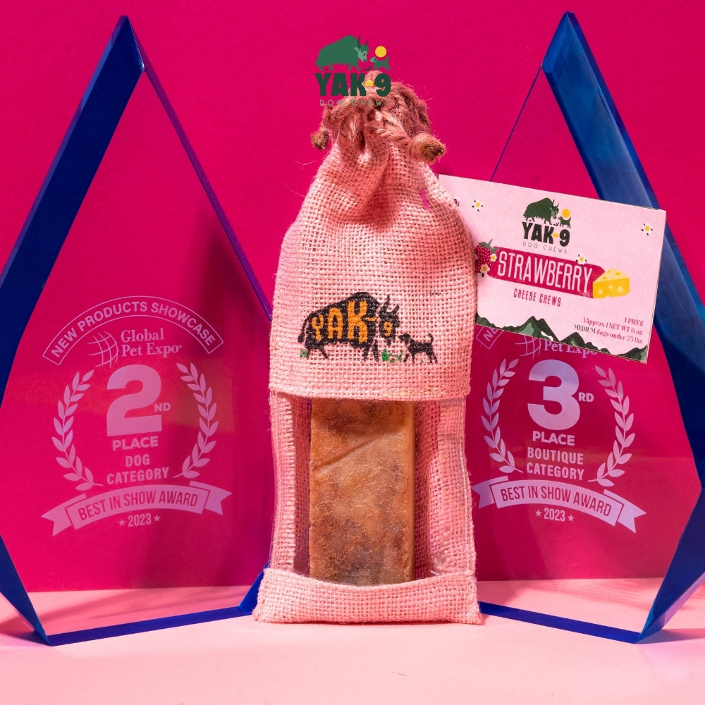 yak9 - Strawberry Cheese Chews for Dogs