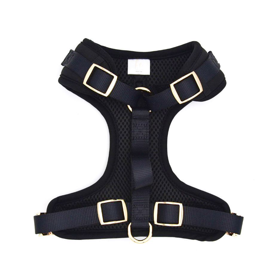 Fur Elise Dog Harness - Noir — reverse view