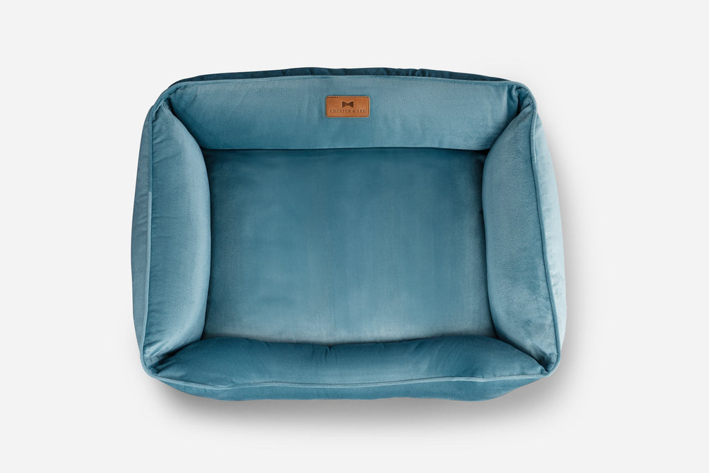 Chester & Lee - Vibrant Velvet Sleeper Dog Bed Tiffany
