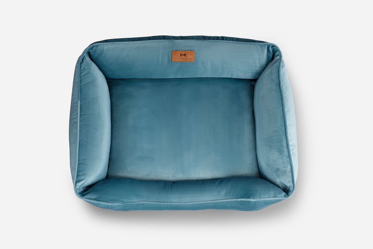 Chester & Lee - Vibrant Velvet Sleeper Dog Bed Tiffany