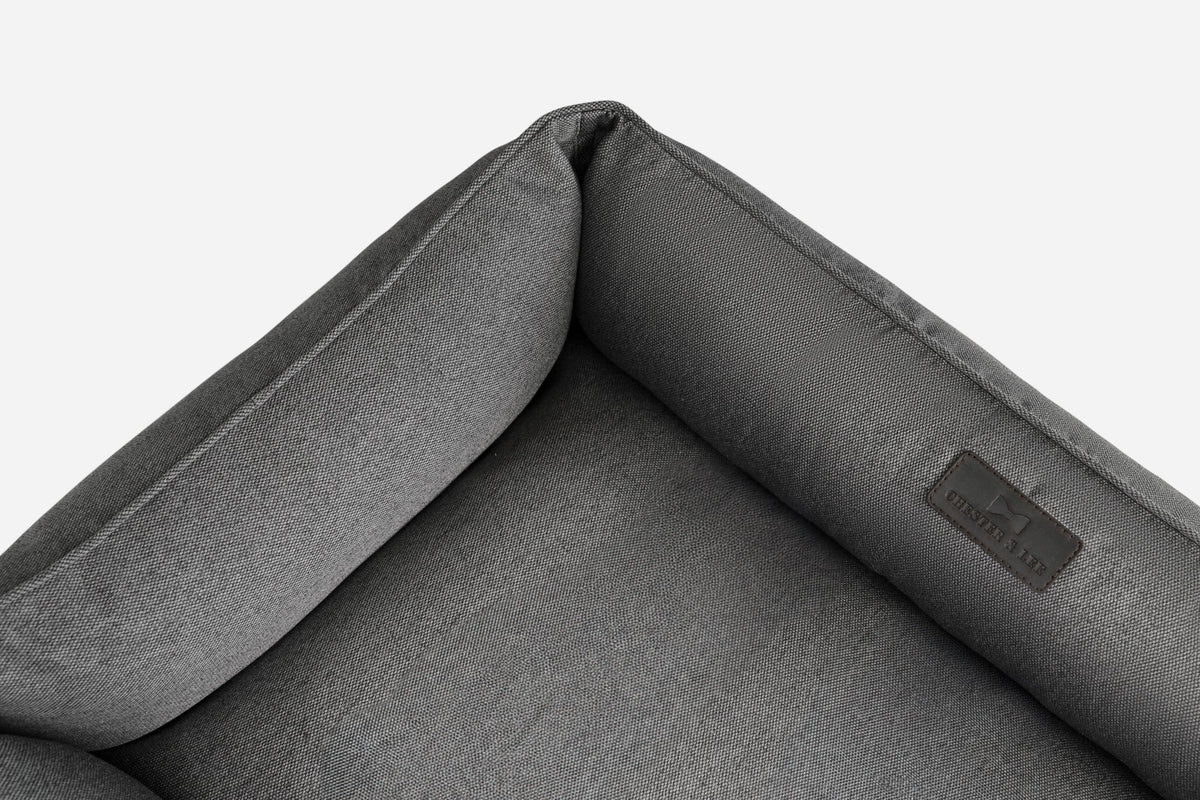 Chester & Lee - Cotton Sleeper Dog Bed Gray