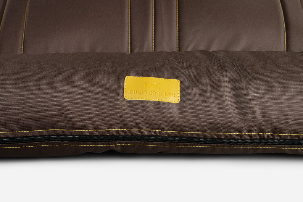 Chester & Lee - Waterproof Lounger Dog Bed Brown