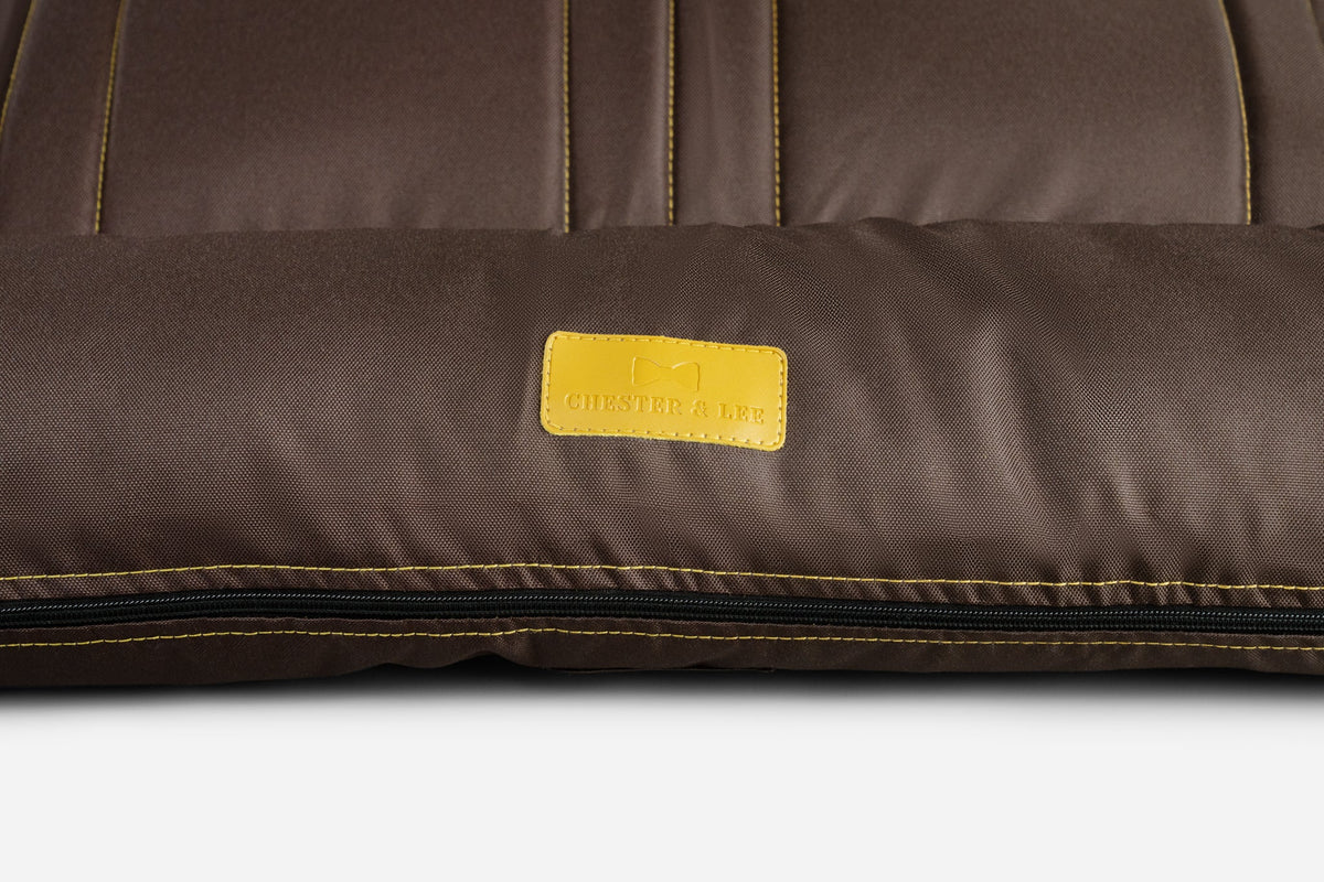 Chester & Lee - Waterproof Lounger Dog Bed Brown