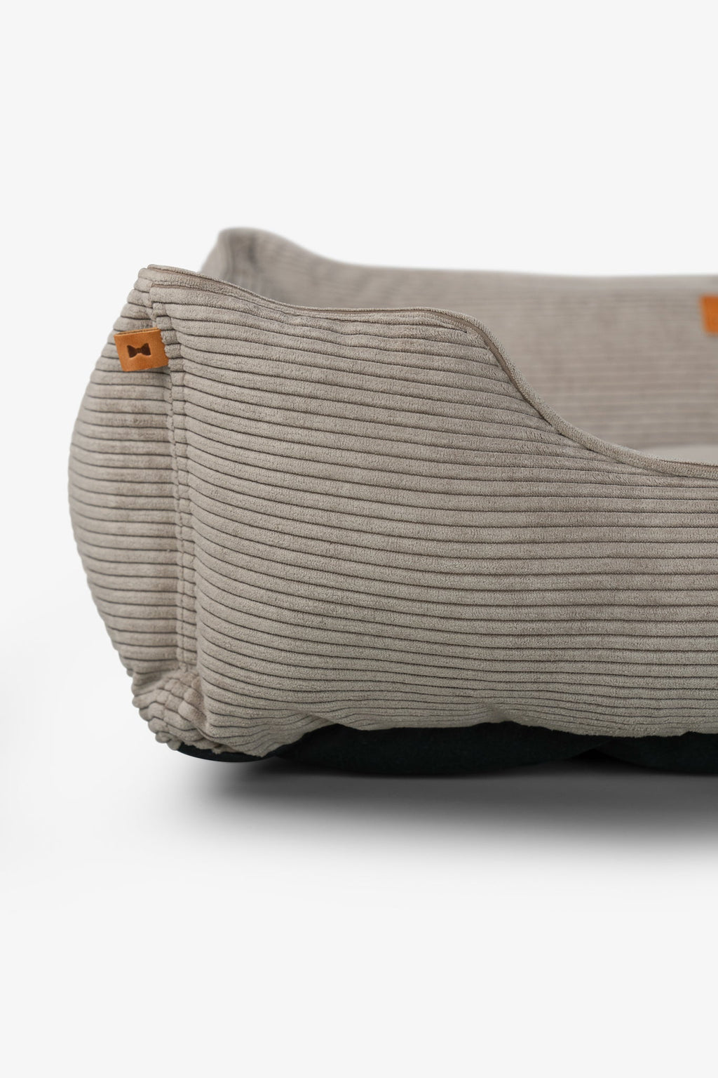 Chester & Lee - Fancy Corduroy Sleeper Dog Bed Taupe
