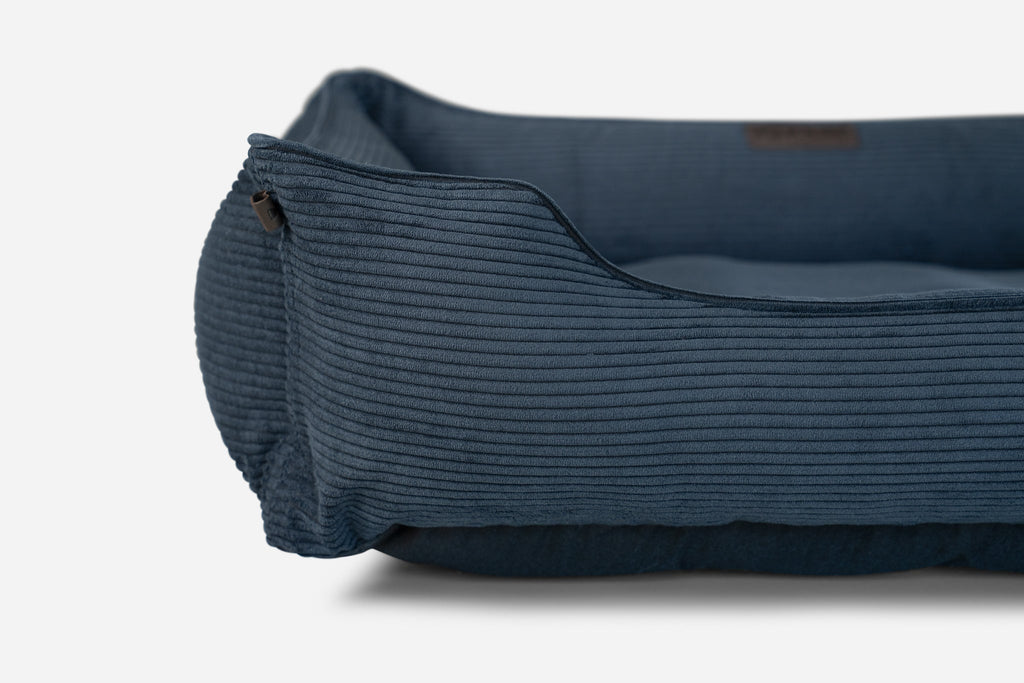Chester & Lee - Fancy Corduroy Sleeper Dog Bed Graphite