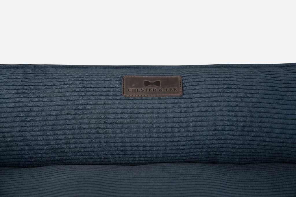 Chester & Lee - Fancy Corduroy Sleeper Dog Bed Graphite