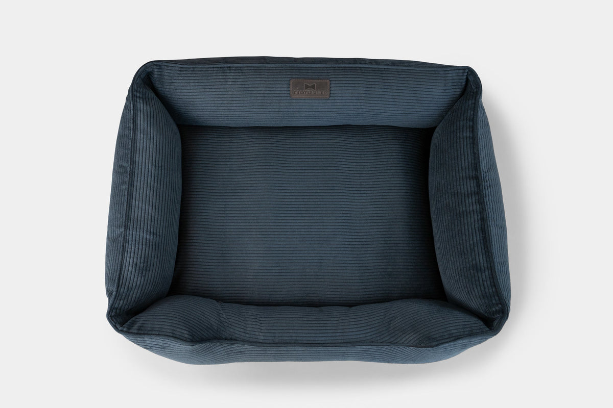 Chester & Lee - Fancy Corduroy Sleeper Dog Bed Graphite