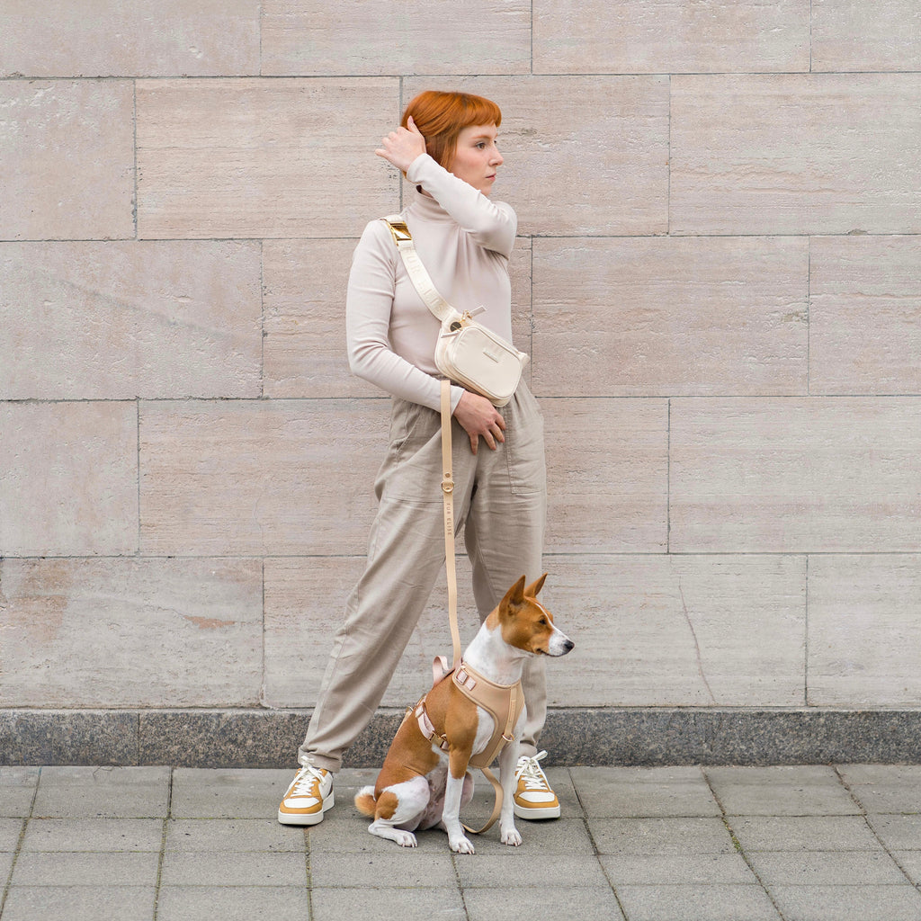 Fur Elise Essentials Dog Walking Set - Sand — individual component or lifestyle view