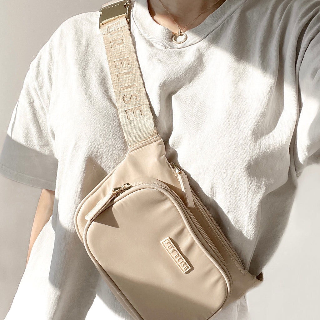 Fur Elise Dog Walking Bag - Sand — additional product view