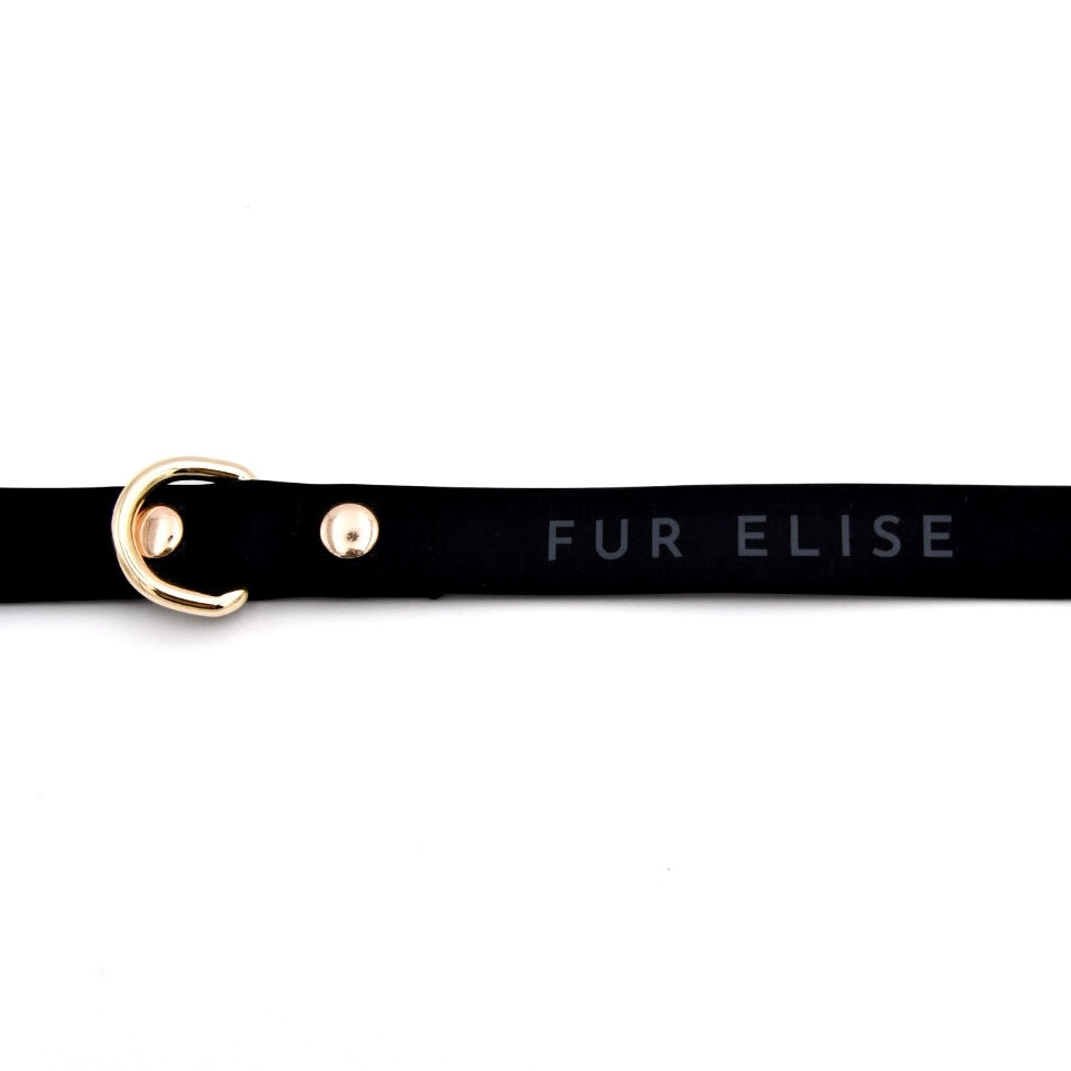 Fur Elise Dog Leash - Noir — logo detail