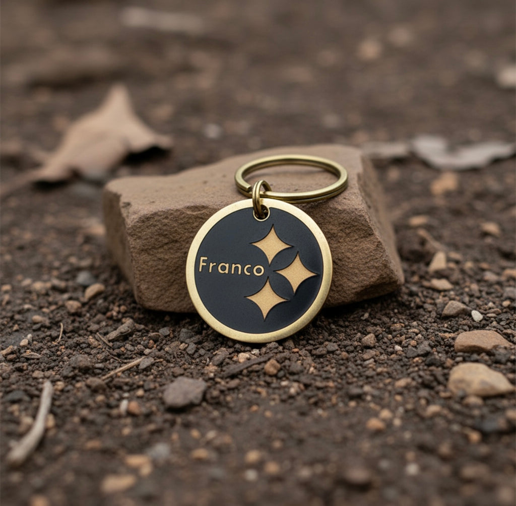 Create Your Own - Deep Engraved Brass Pet ID Tag