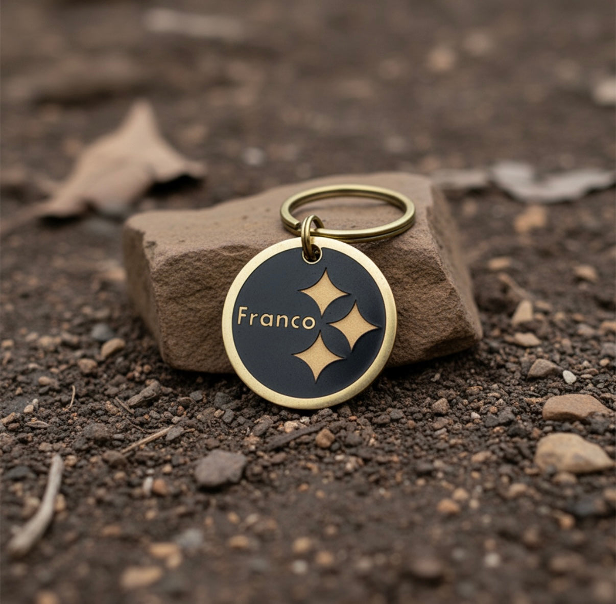 Create Your Own - Deep Engraved Brass Pet ID Tag