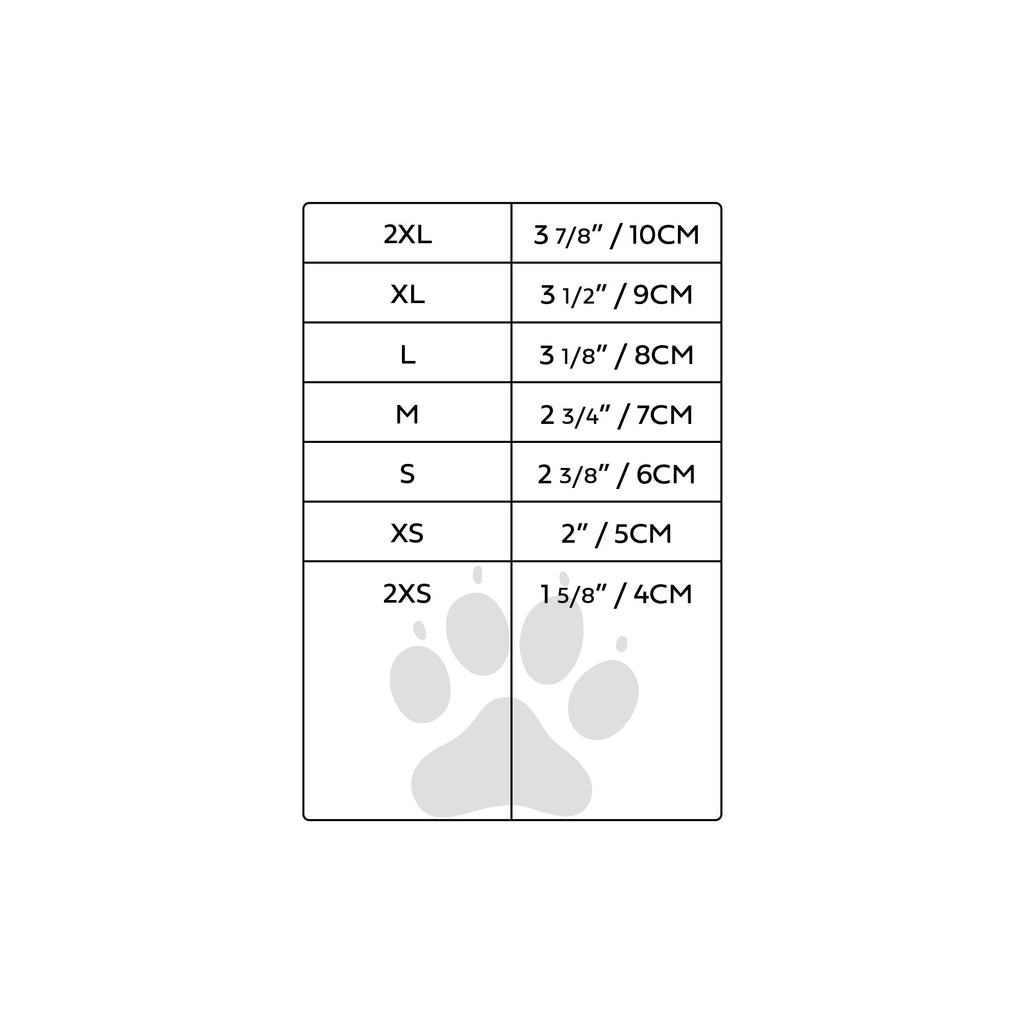 GF PET Elasto-Fit Dog Boots - Black sizing guide