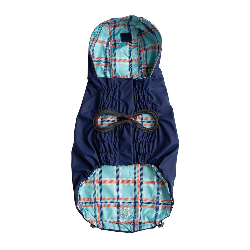 GF PET Reversible Elasto-Fit Dog Raincoat - Navy