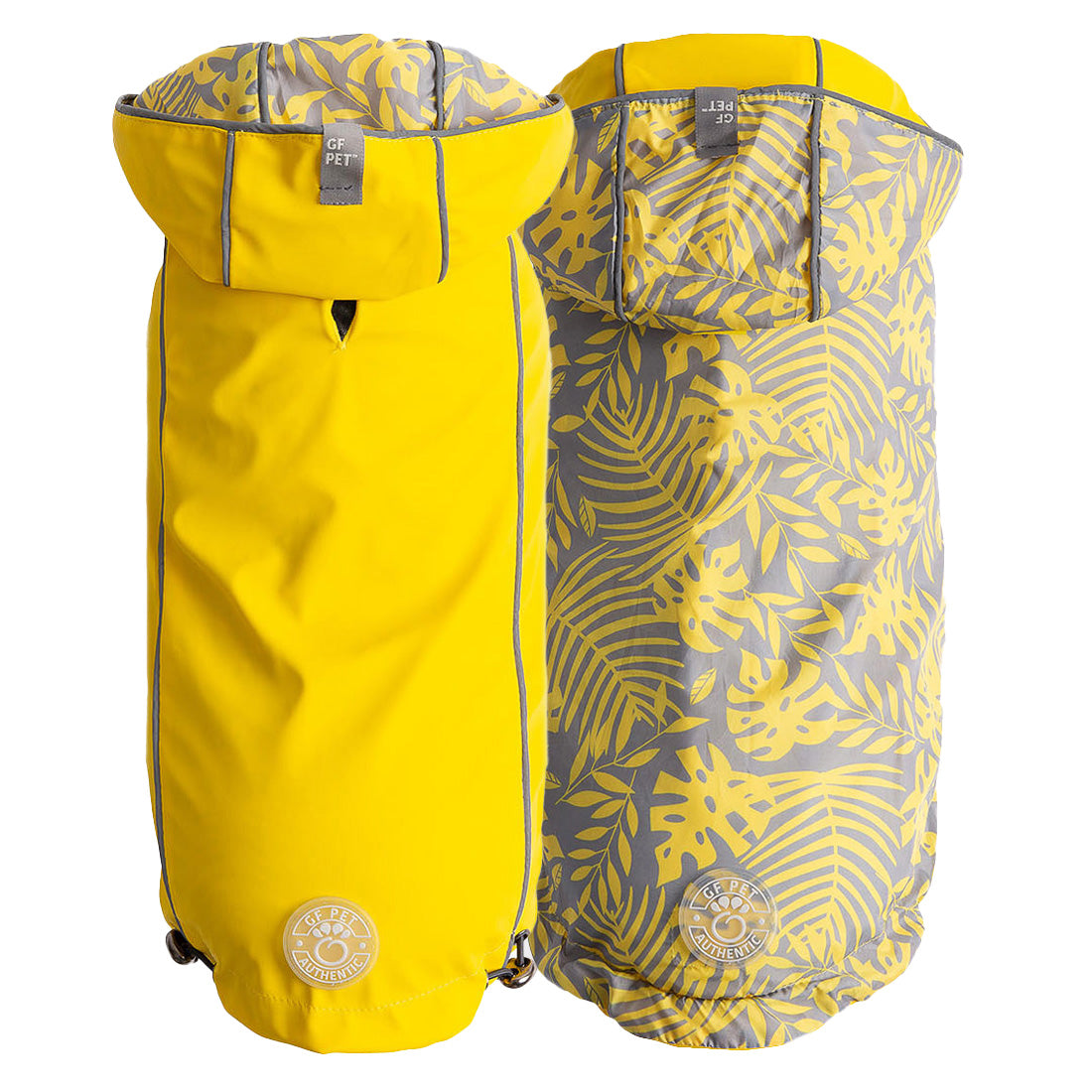 GF PET Reversible Elasto-Fit Dog Raincoat - Yellow