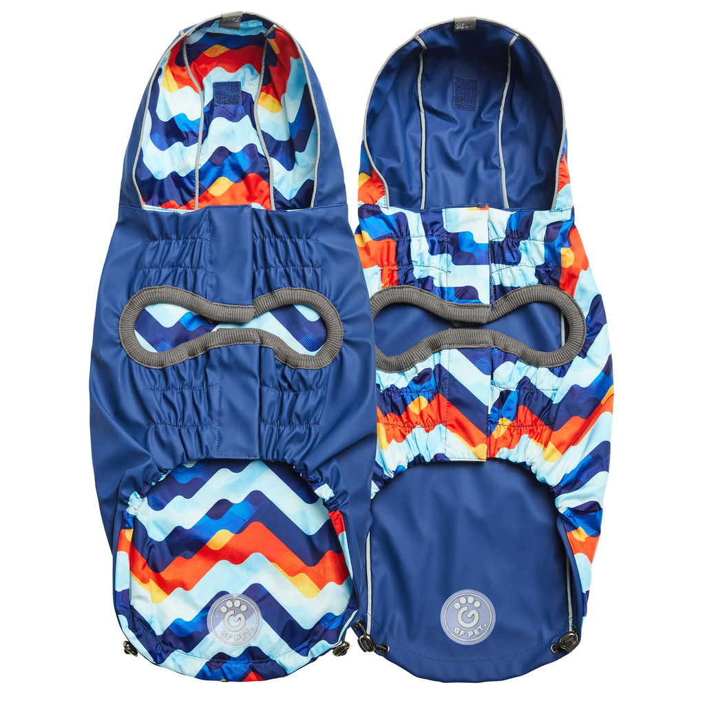 GF PET Reversible Elasto-Fit Dog Raincoat - Navy/Navy