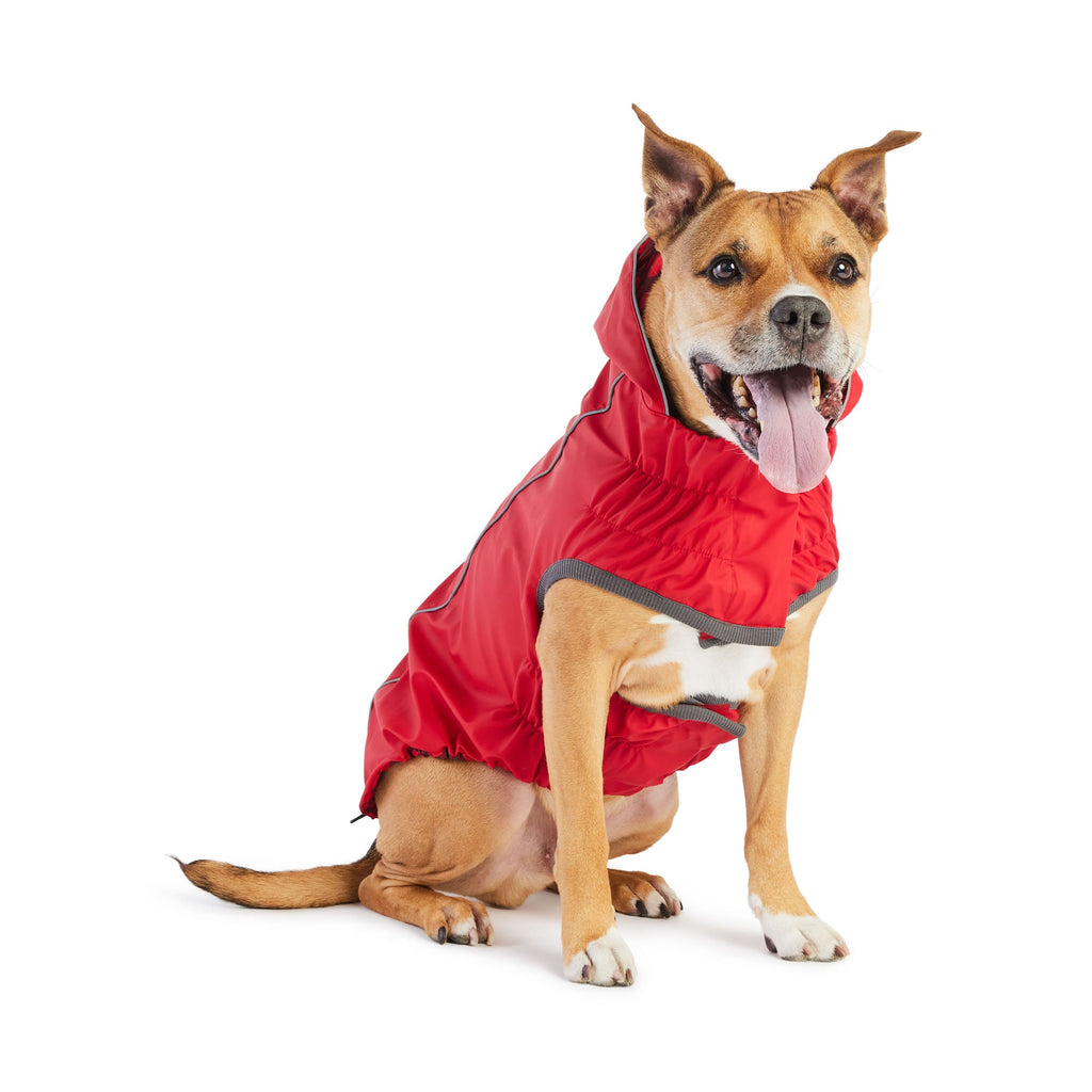 GF PET Reversible Elasto-Fit Dog Raincoat - Red/Red