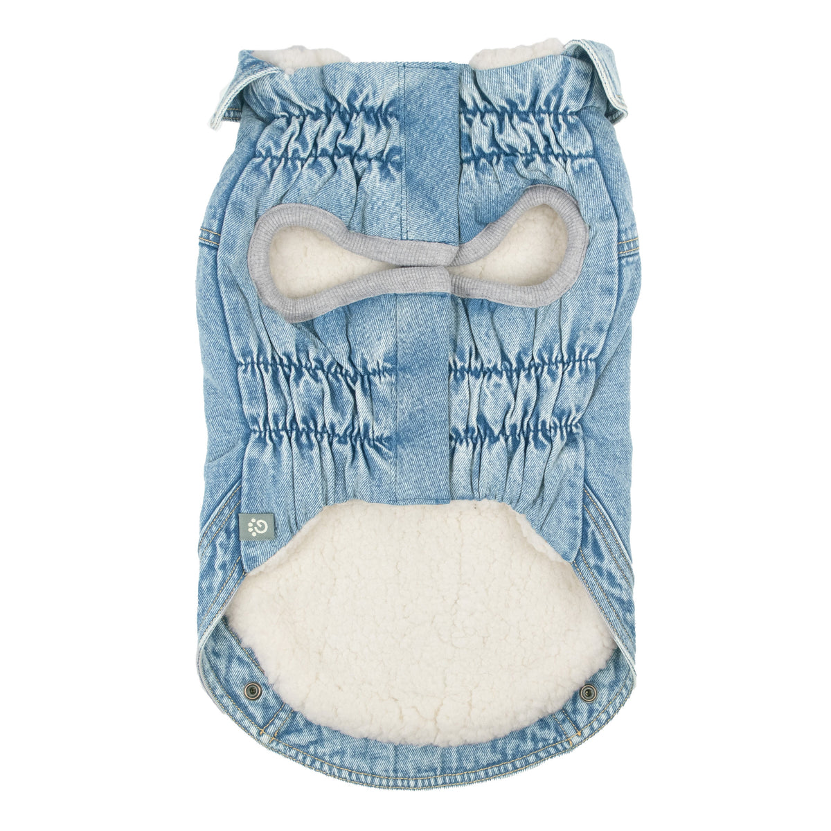 GF PET Denim Dog Jacket - Light Wash