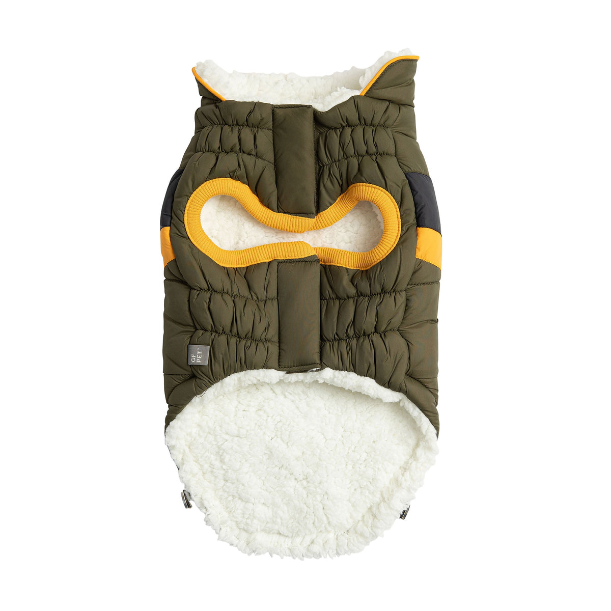 GF PET Alpine Dog Puffer Jacket - Dark Khaki