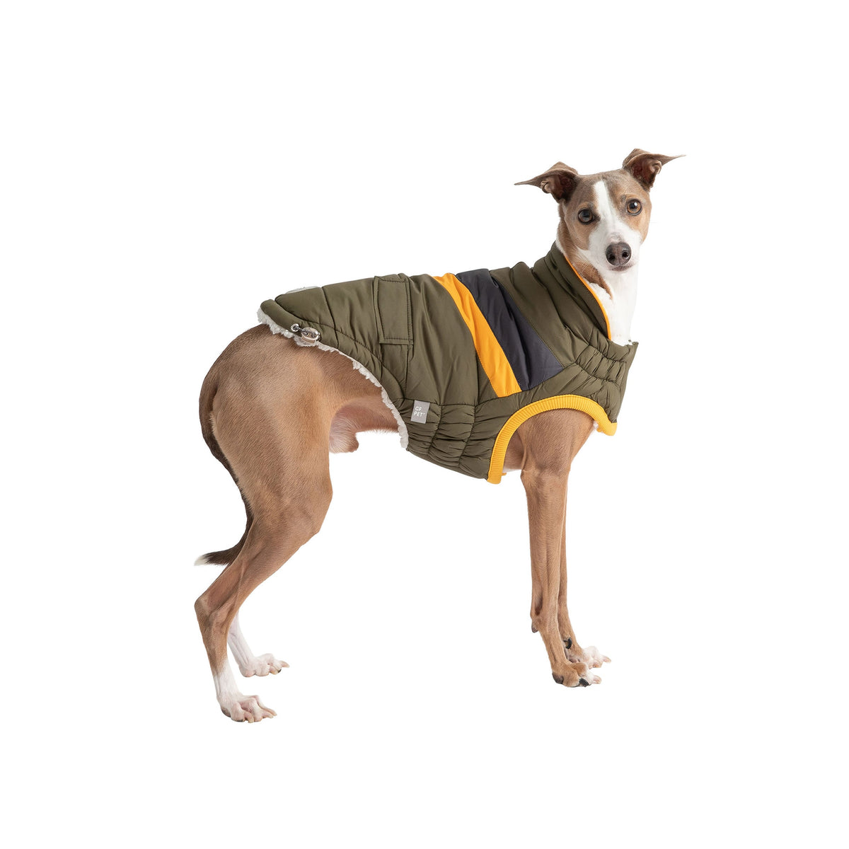 GF PET Alpine Dog Puffer Jacket - Dark Khaki