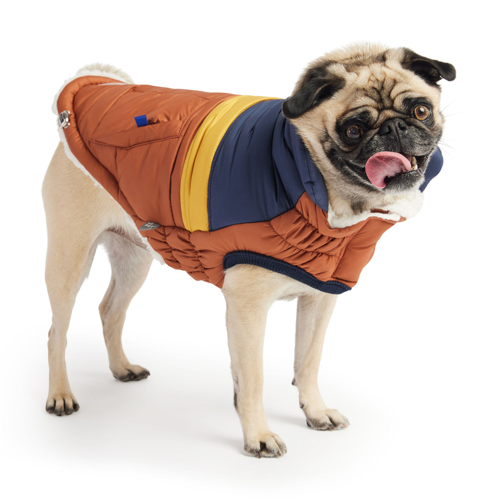 GF PET Retro Dog Puffer Jacket - Hazel