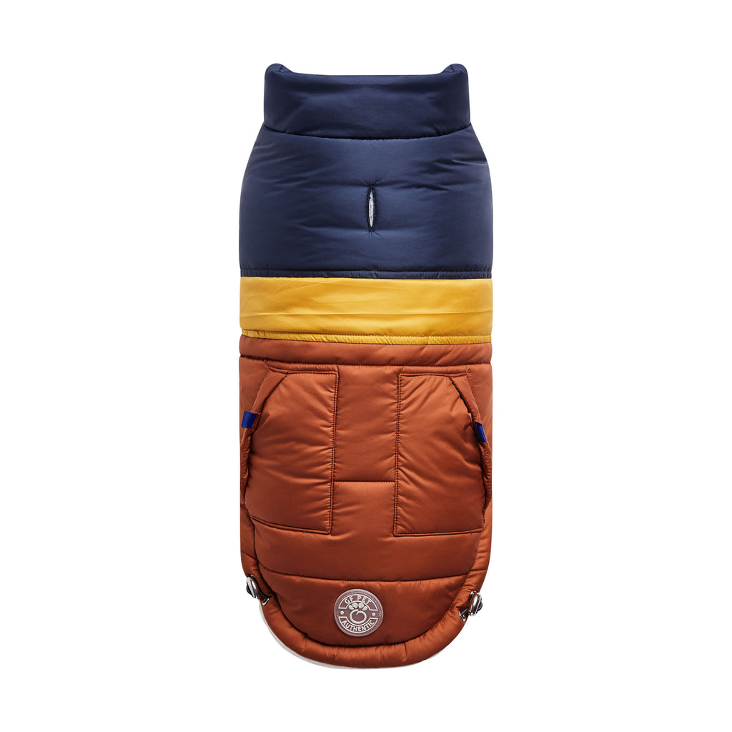 GF PET Retro Dog Puffer Jacket - Hazel