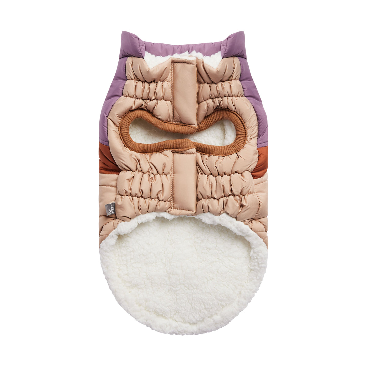 GF PET Retro Dog Puffer Jacket - Sand