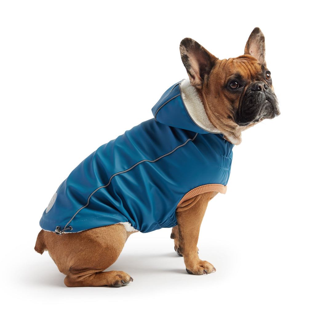 GF PET Insulated Dog Raincoat - Dark Blue