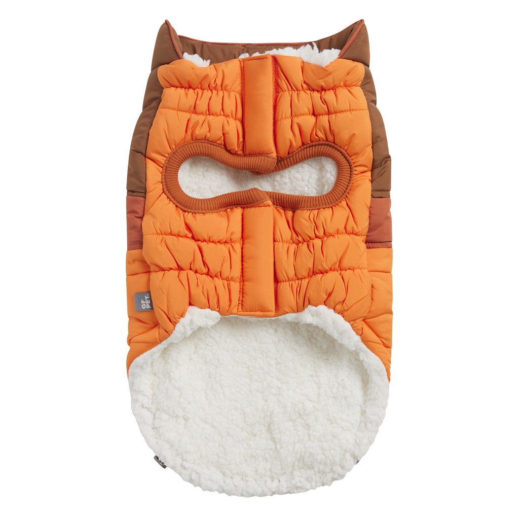 GF PET Camplife Dog Puffer Jacket - Orange