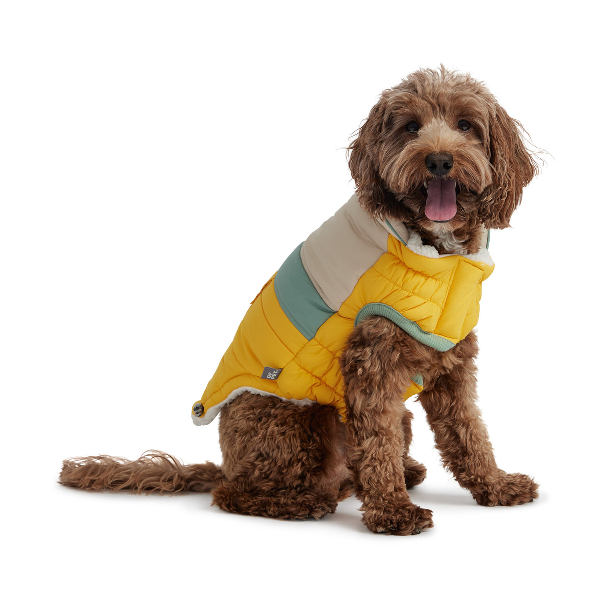 GF PET Camplife Dog Puffer Jacket - Yellow