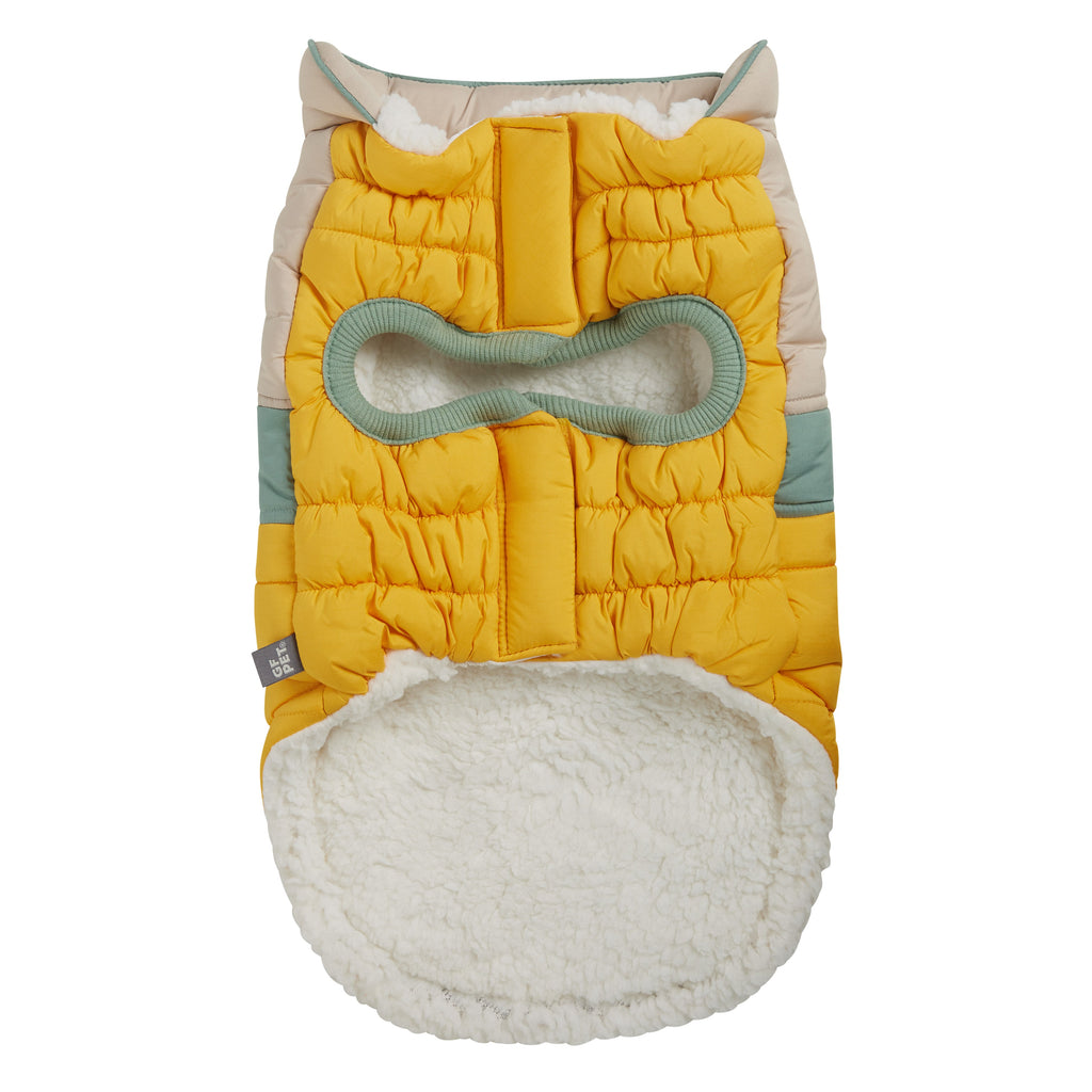 GF PET Camplife Dog Puffer Jacket - Yellow