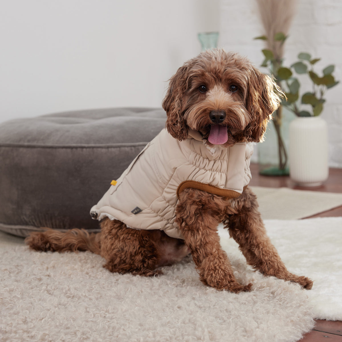 GF PET Arctic Dog Parka - Sand