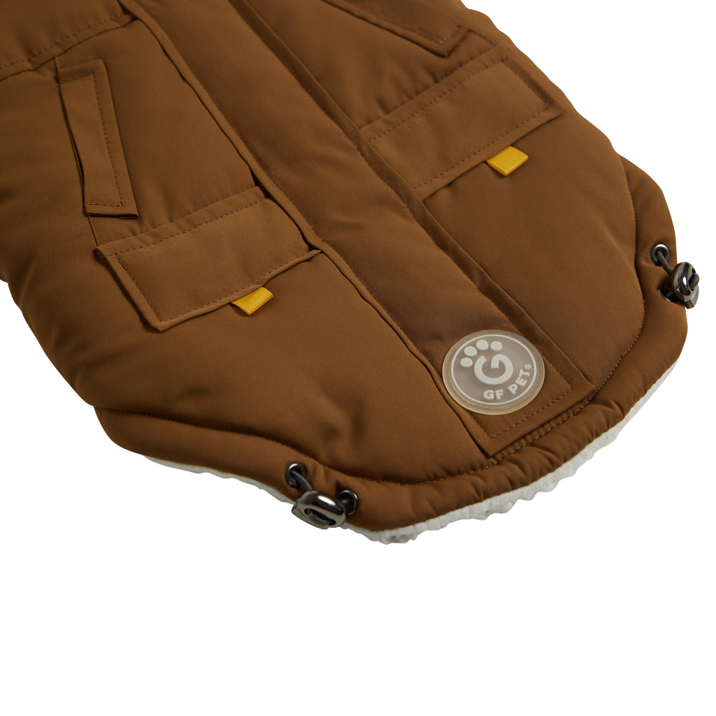GF PET Arctic Dog Parka - Wood