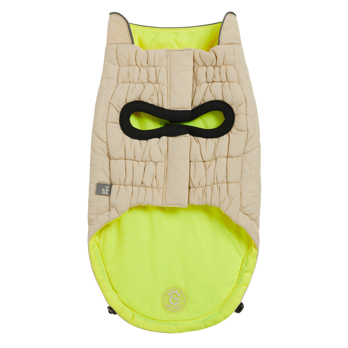 GF PET Reversible Chalet Dog Jacket - Sand/Yellow