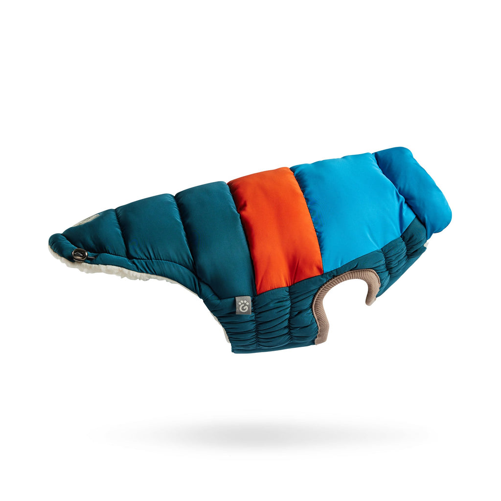 GF PET Color Block Dog Puffer Jacket