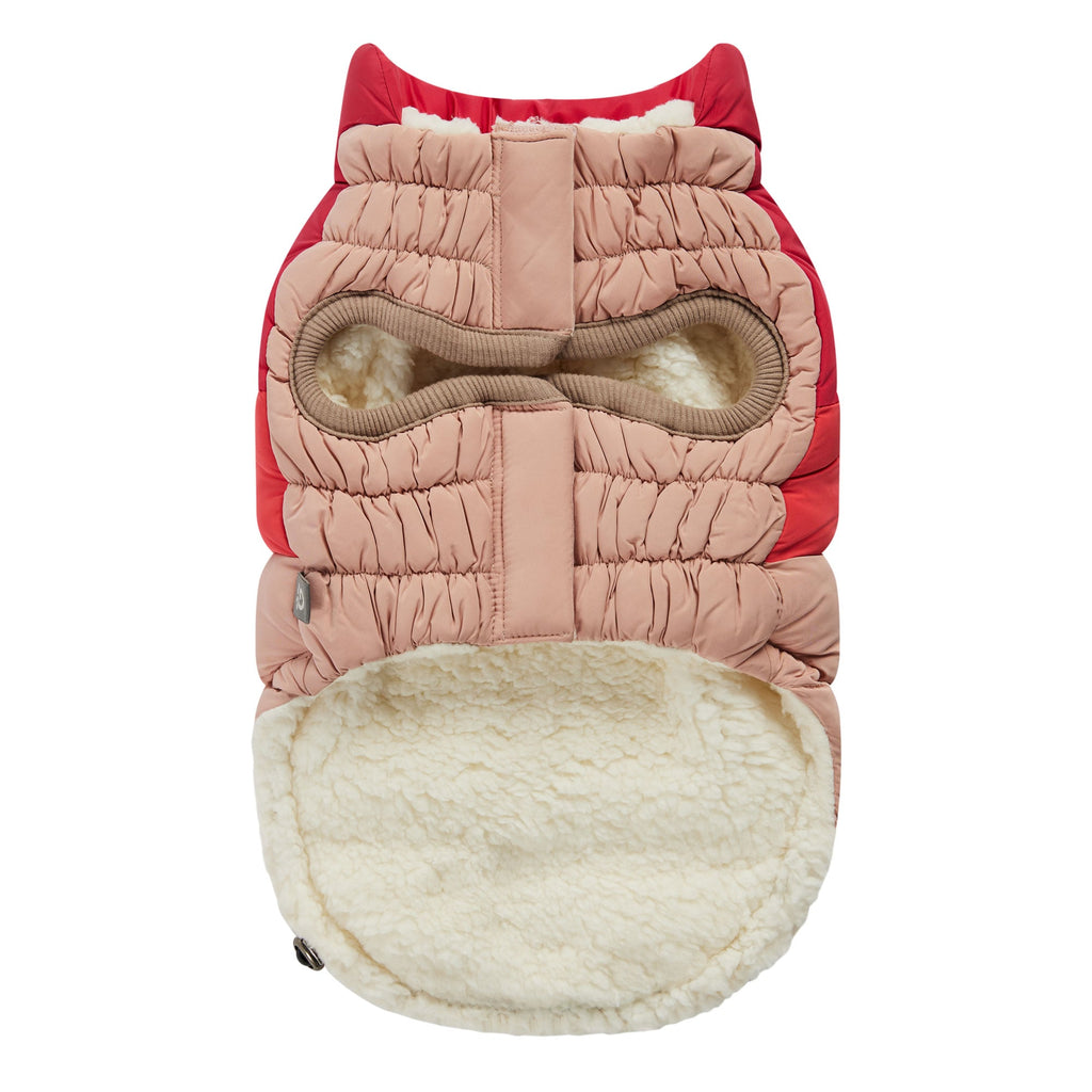 GF PET Color Block Dog Puffer Jacket