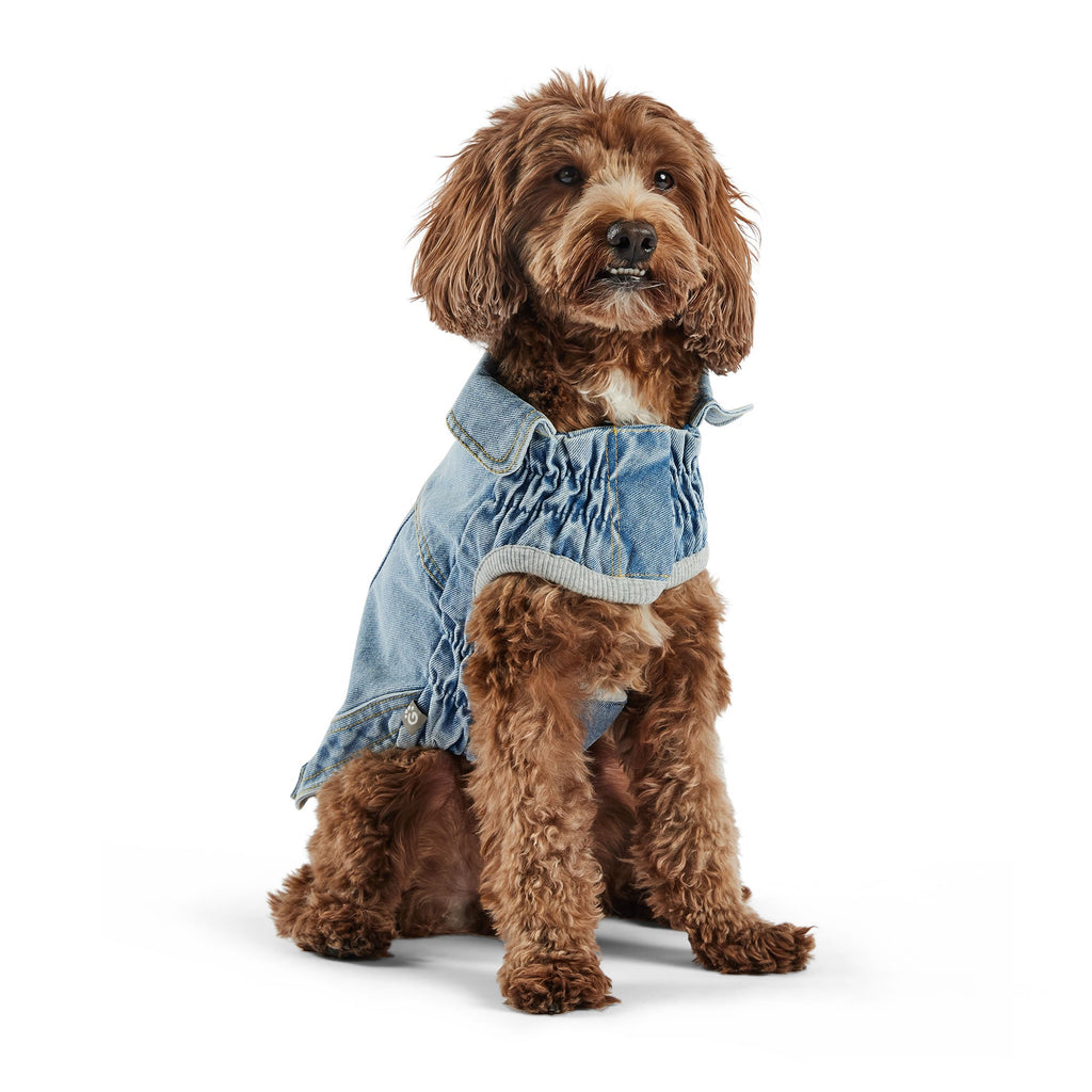 GF PET Denim Dog Jacket All Season - Light Wash