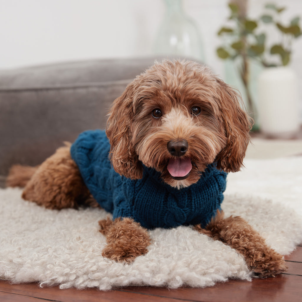 GF PET Chalet Dog Sweater - Dark Teal
