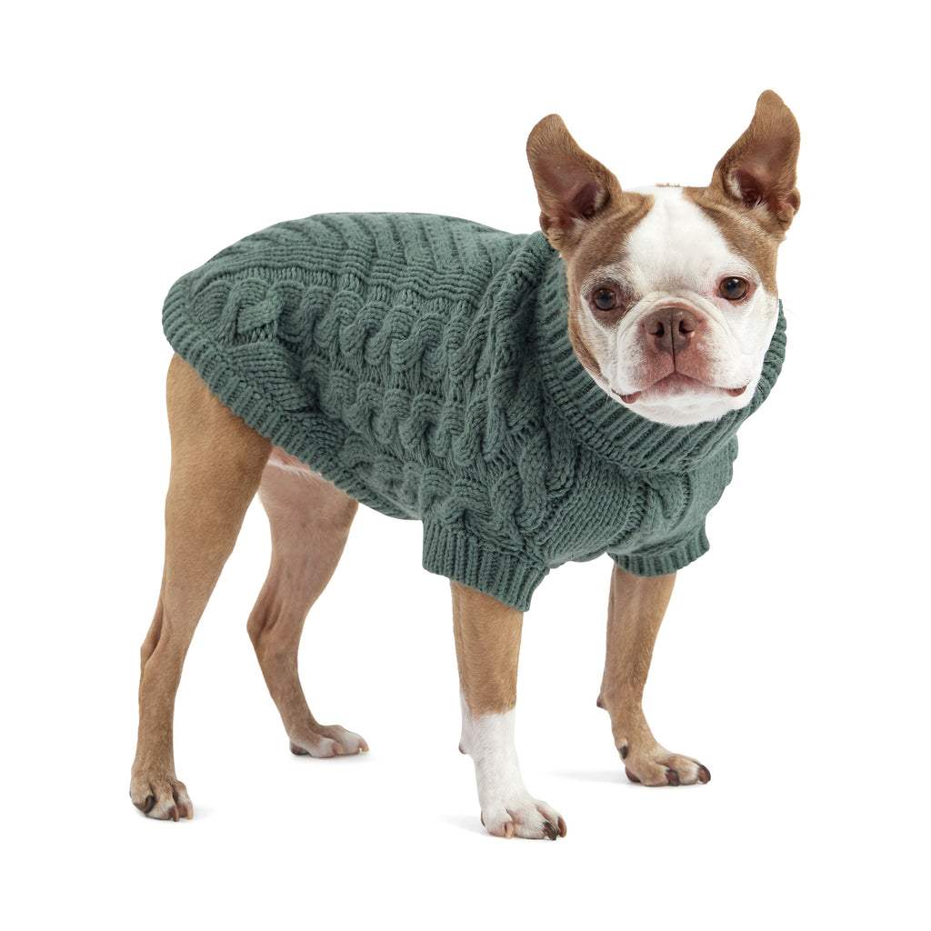 GF PET Chalet Dog Sweater - Sage