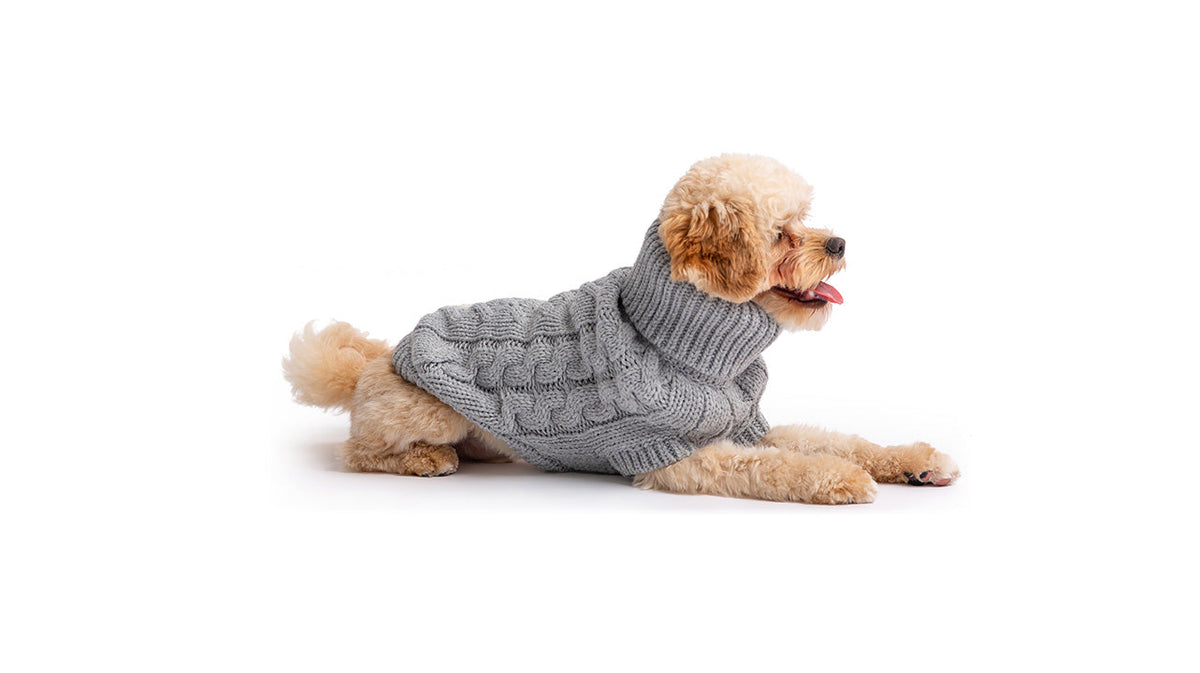 GF PET Chalet Dog Sweater - Grey