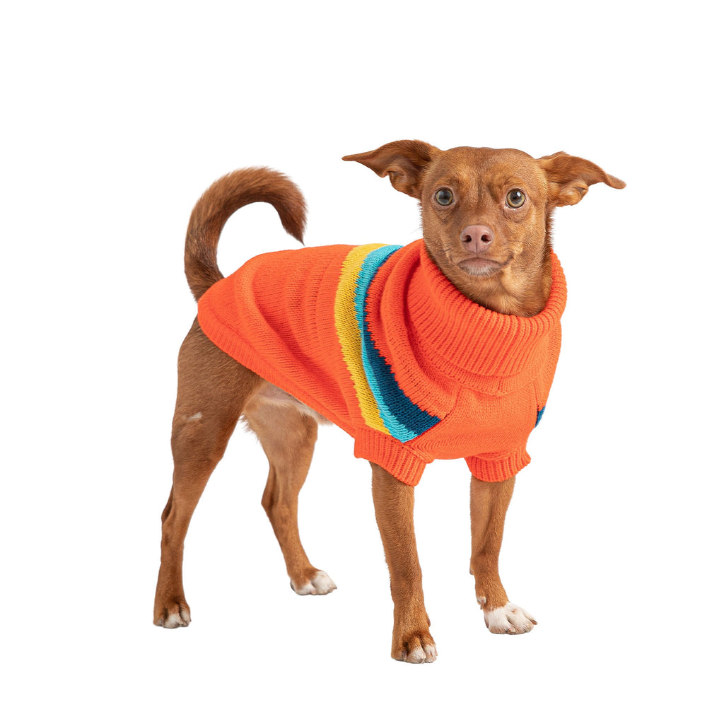 GF PET Alpine Dog Sweater - Orange