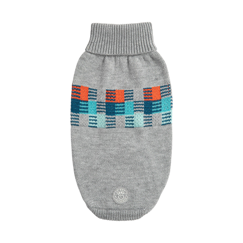 GF PET Winter Sailor Dog Sweater - Grey Mix