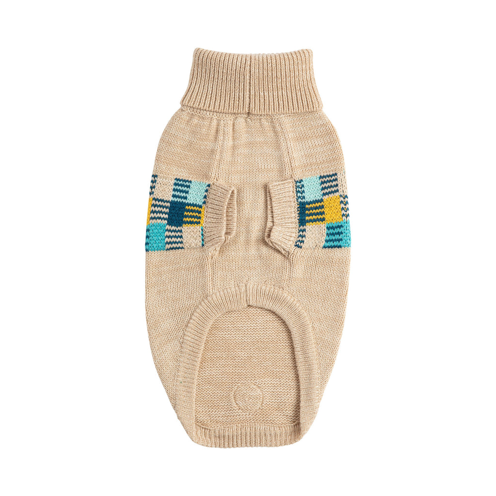 GF PET Winter Sailor Dog Sweater - Oatmeal Mix