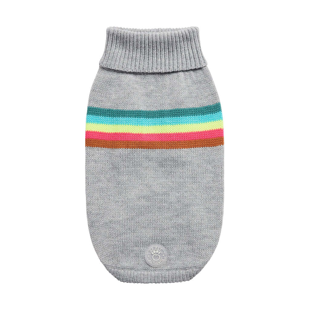 GF PET Retro Dog Sweater - Grey Mix