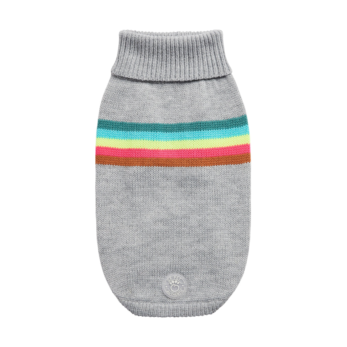 GF PET Retro Dog Sweater - Grey Mix
