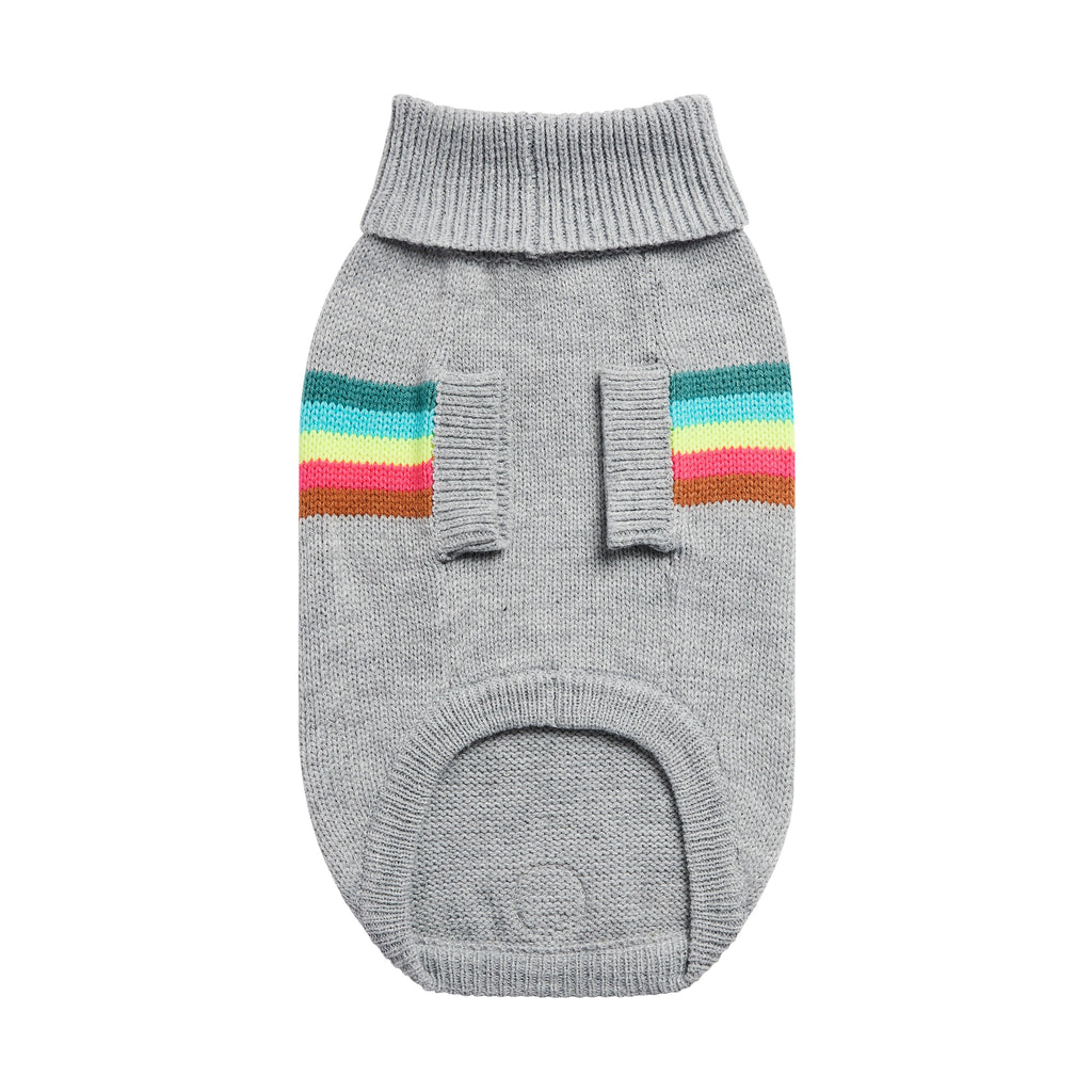 GF PET Retro Dog Sweater - Grey Mix