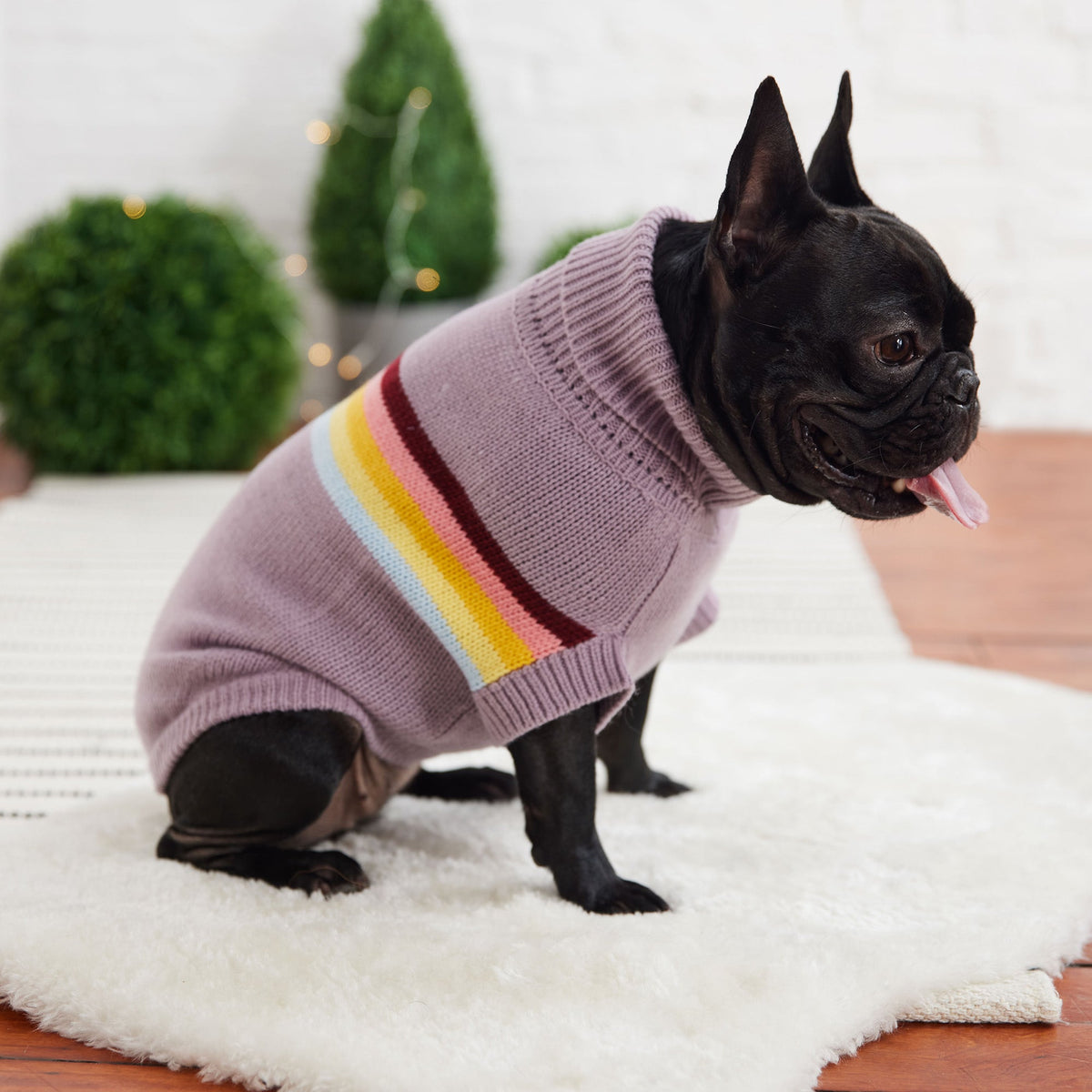 GF PET Retro Dog Sweater - Lavender